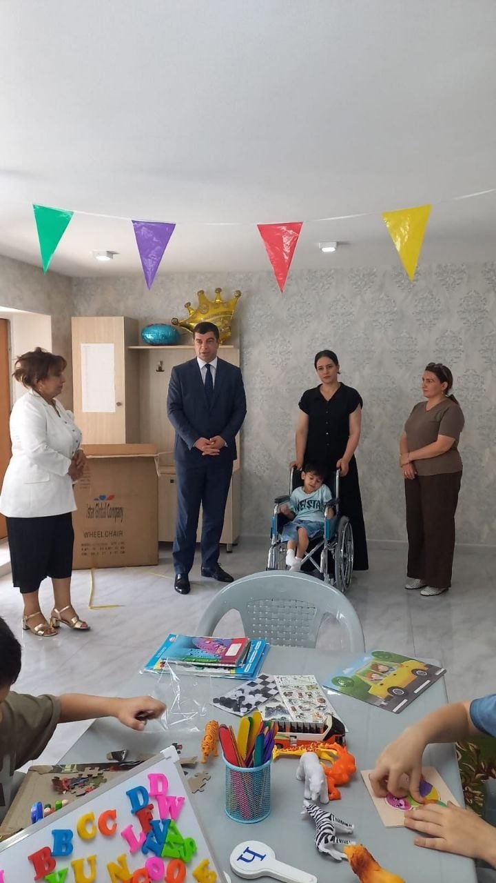 Qusarda əlilliyi olan uşaqlar üçün yeni mərkəz yaradıldı - FOTO - foto 5