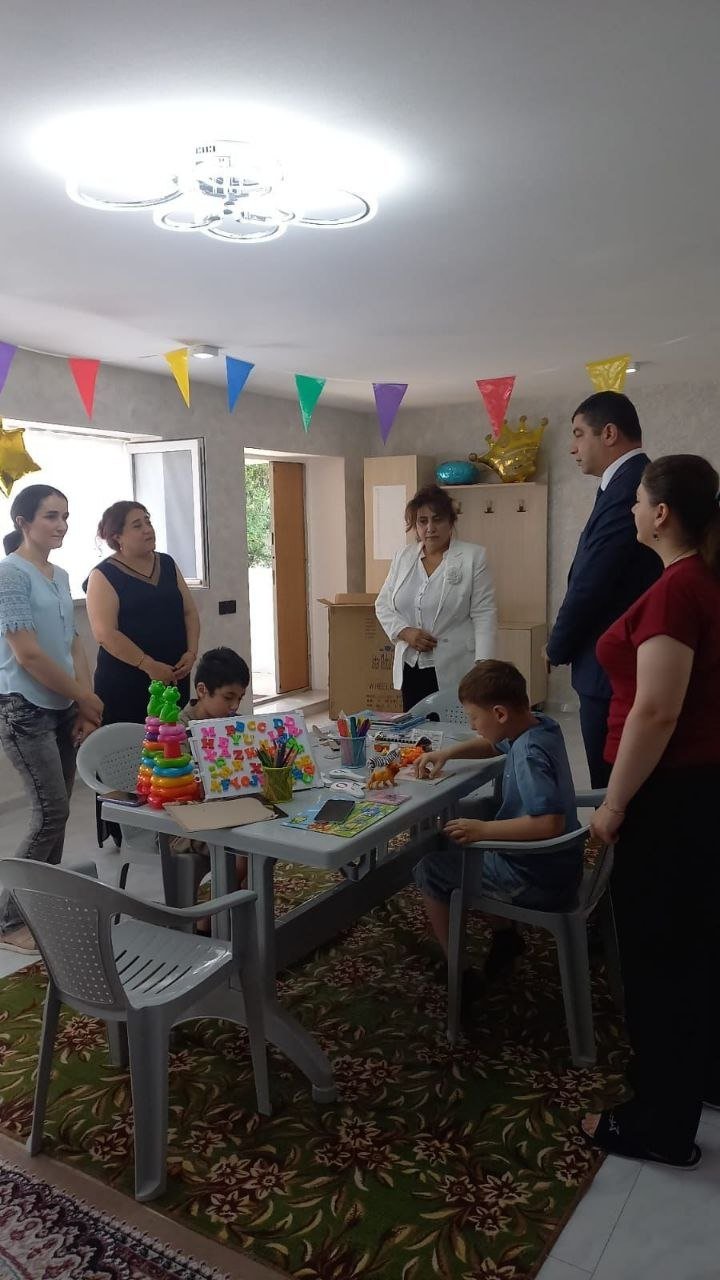 Qusarda əlilliyi olan uşaqlar üçün yeni mərkəz yaradıldı - FOTO - foto 4