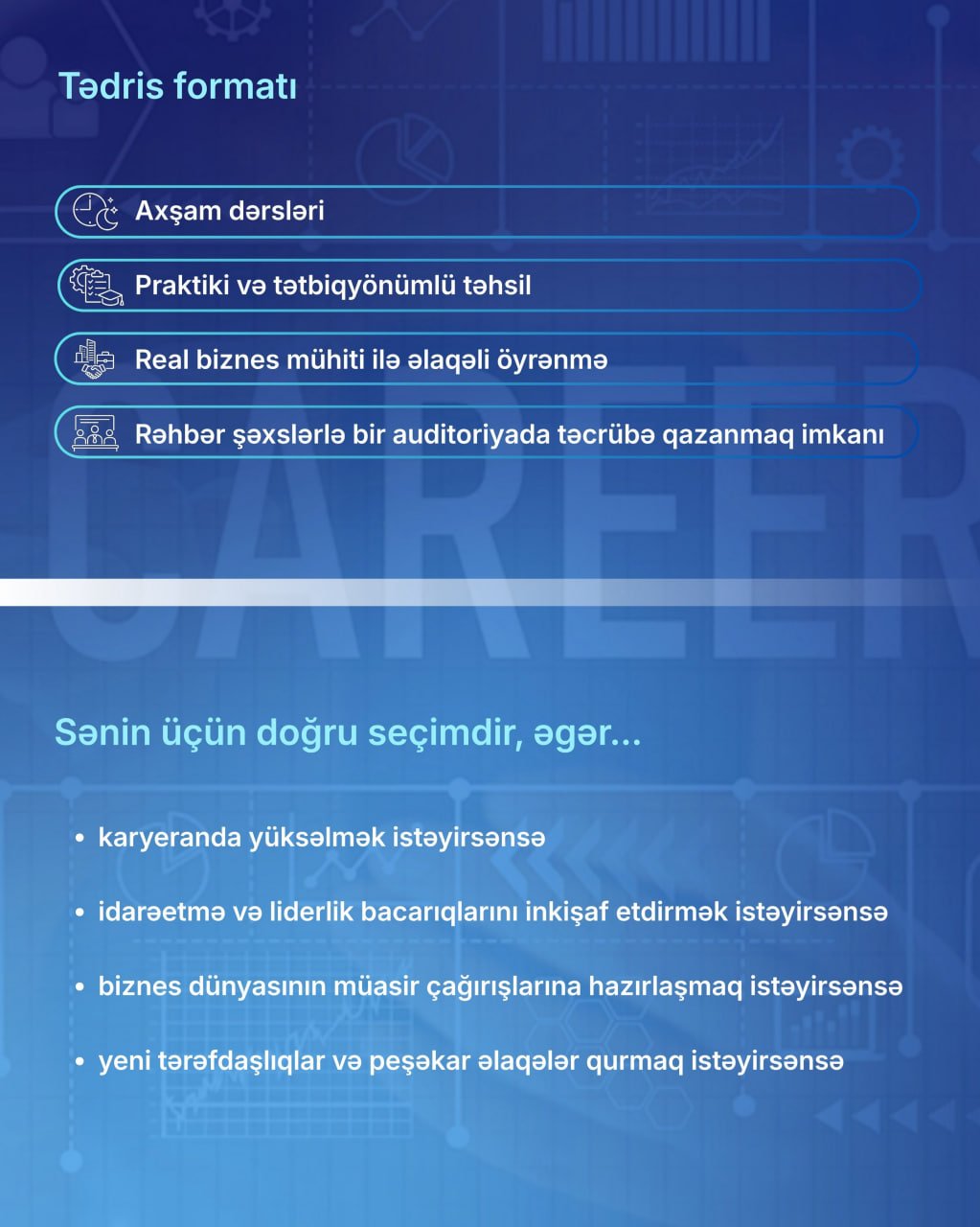 Gələcəyin rəhbərləri üçün ideal seçim – ADNSU Biznes Məktəbinin MBA proqramının üstünlükləri – FOTO - foto 2