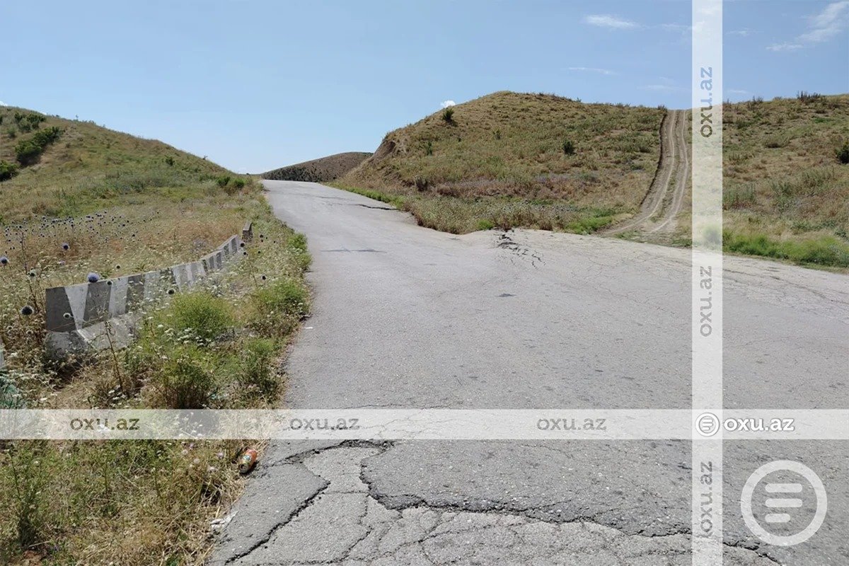 Şamaxını iki rayonla birləşdirən yeganə yol çökdü - FOTO - foto 2