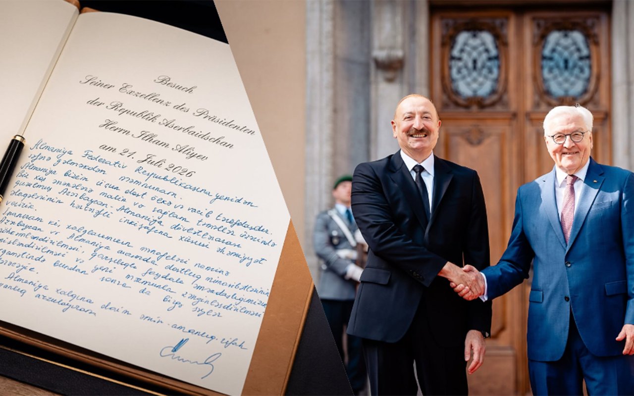 &ldquo;Dost Almaniya xalqına...&rdquo; - İlham Əliyevin xatirə kitabına yazdıqları