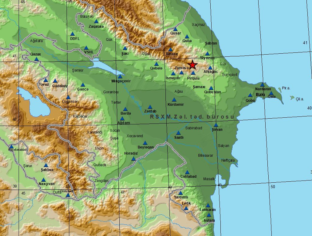 SON DƏQİQƏ! Azərbaycanda zəlzələ baş verdi