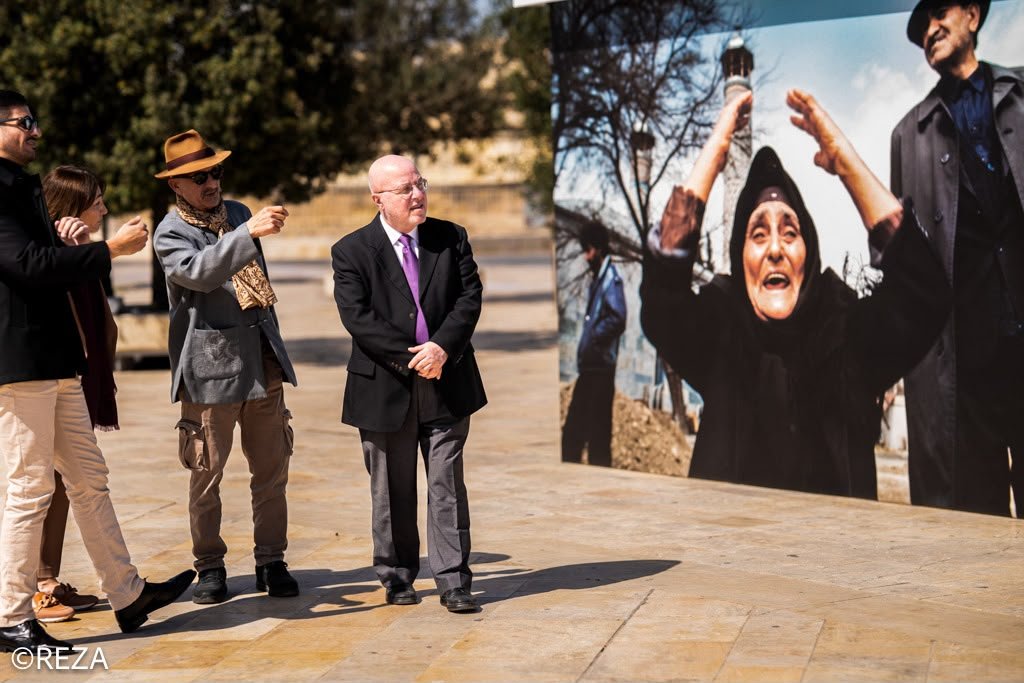 Malta Prezidenti Reza Deqatinin Xocalı soyqırımı ilə bağlı fotosərgisini ziyarət etdi - FOTO - foto 4