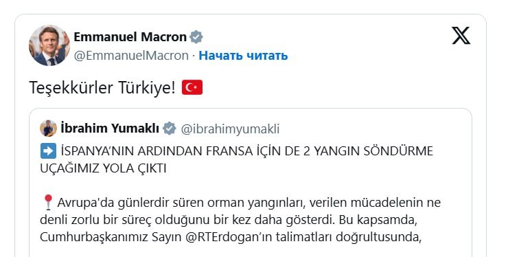 Makron Türkiyəyə təşəkkür etdi – FOTO -VİDEO - foto 1