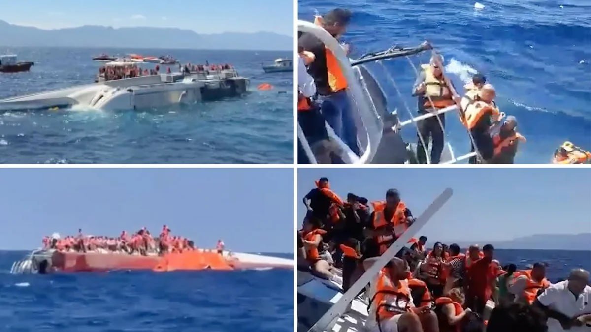 Batan gəminin 19 sərnişini axtarılır - FOTO