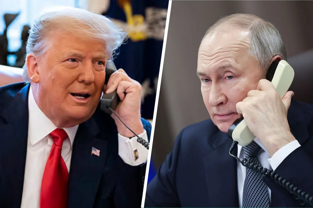 Putin və Tramp 1 saat telefonla danışdılar Putin və Tramp 1 saat telefonla danışdılar