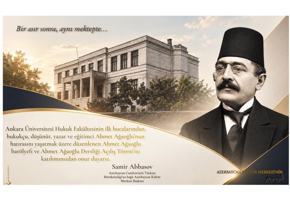 Ankarada Əhməd bəy Ağaoğlunun barelyefi qoyulacaq