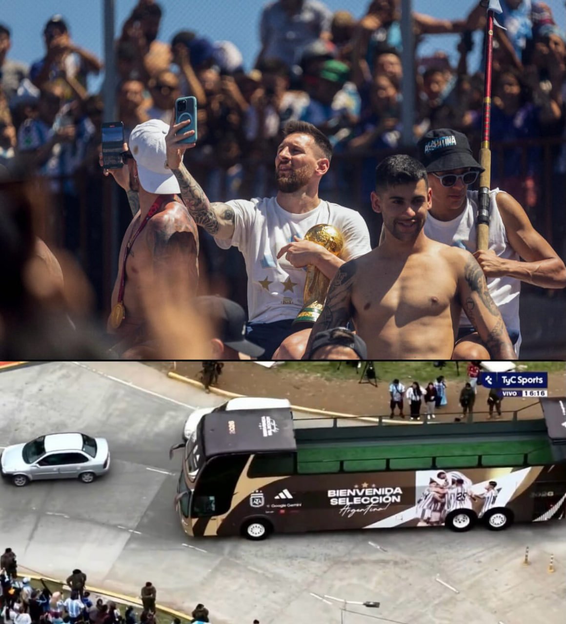 Messi üçün ÖZƏL VİDA: Argentina millisi stadiona açıq avtobusla gedəcək- FOTO/VİDEO - foto 2