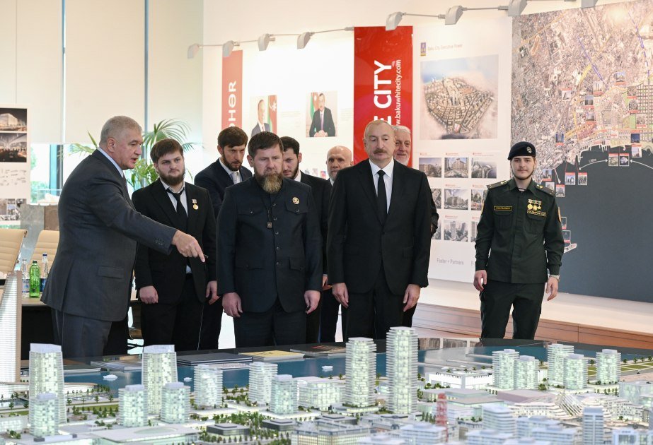 İlham Əliyev və Ramzan Kadırov &ldquo;Bakı Ağ Şəhər&rdquo;də - FOTO/VİDEO