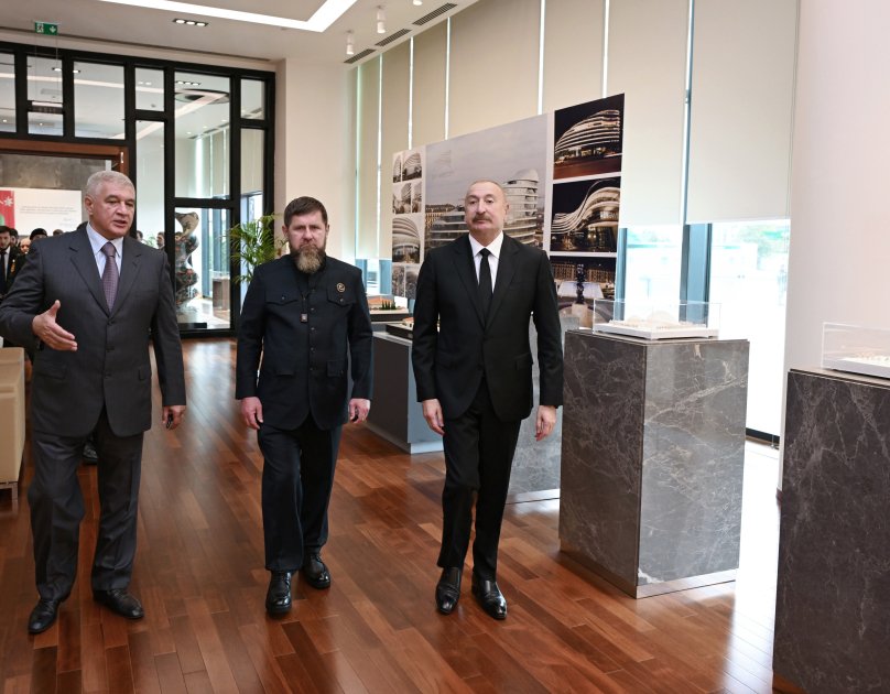 İlham Əliyev və Ramzan Kadırov “Bakı Ağ Şəhər”də - FOTO/VİDEO - foto 1