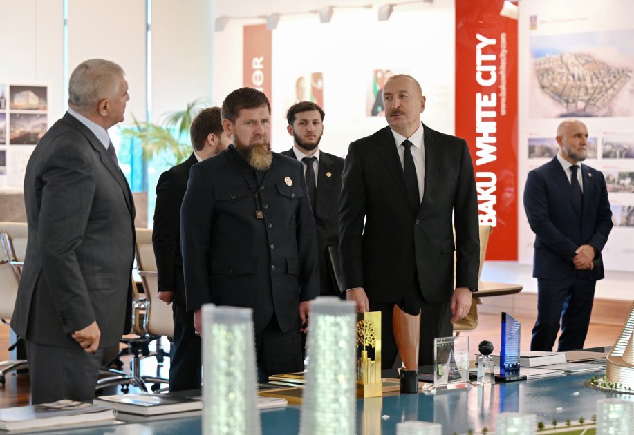 İlham Əliyev və Ramzan Kadırov “Bakı Ağ Şəhər”də - FOTO/VİDEO - foto 2
