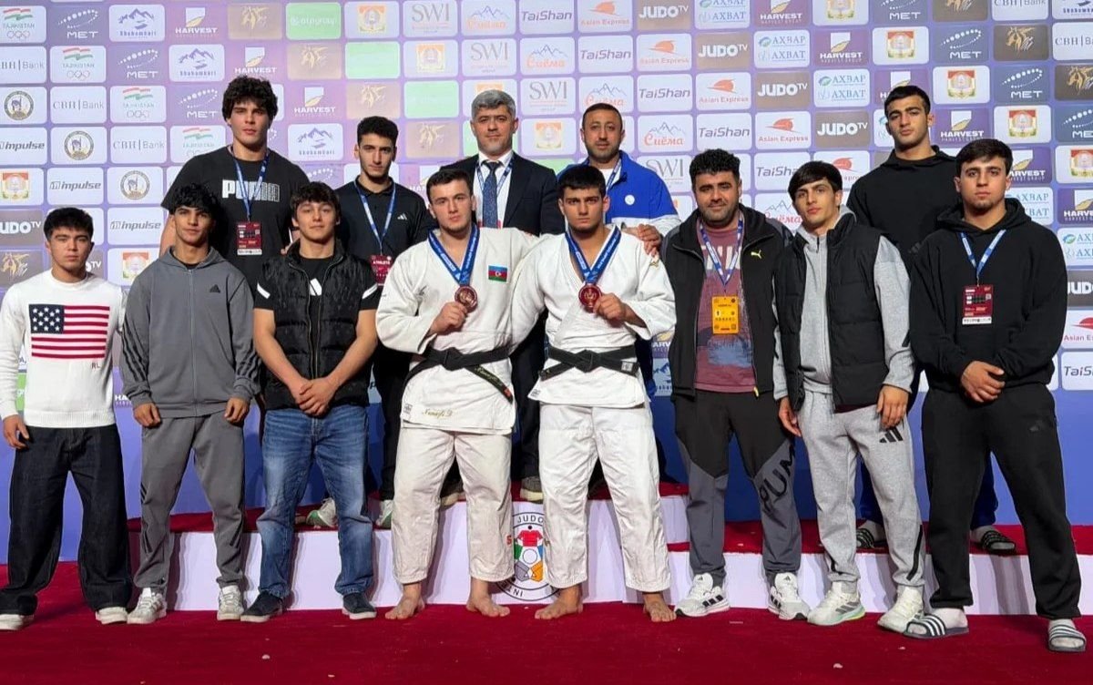 Azərbaycan millisi Düşənbədə keçirilən cüdo üzrə turniri 5 medalla başa vurdu - FOTO