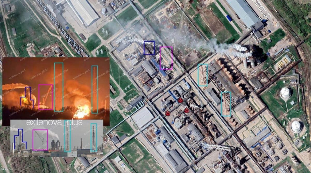 Rusiyanın iri kimya zavoduna dron hücumu: Yanğın başlayıb – FOTO/VİDEO - foto 1