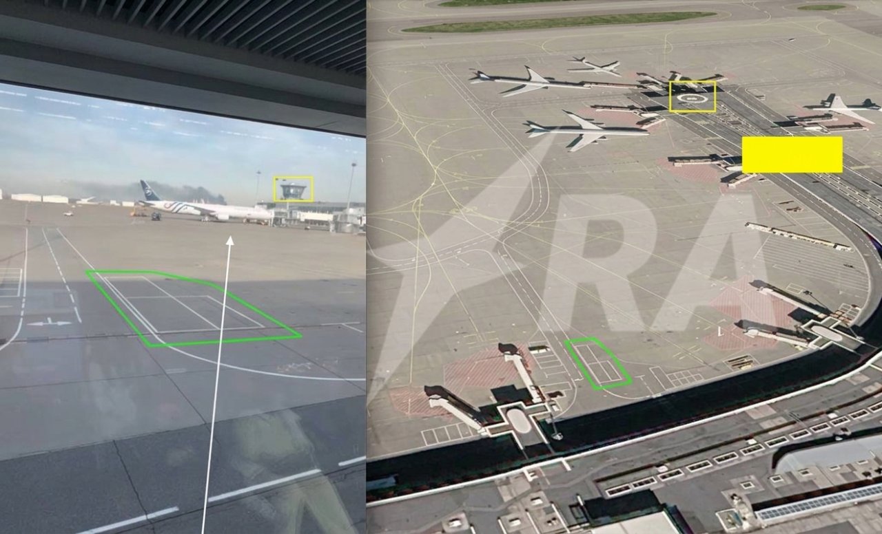 Şeremetyevo hava limanı yaxınlığına PUA düşdü - Yanğın başladı – Video