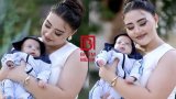 Almaxanım yeni doğulan oğullarına kiçik toy etdi - FOTO/VİDEO