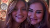 Mələkxanım Eyubova qızı ilə -Video