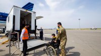 12 ağır yaralı qazi Türkiyəyə göndərildi - FOTOLAR
