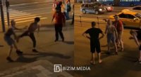 Moskvada “skinxed”lərin davası - VİDEO