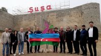 Qazaxıstanlı deputatlar Şuşa və Füzuli şəhərlərində oldular - FOTO