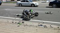 Gəncədə motosiklet aşdı – Sürücü xəstəxanalıq oldu