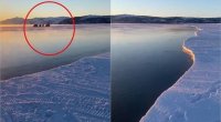 Balıqçılar ölümdən döndü - Buz parçası onları dənizə apardı – VİDEO