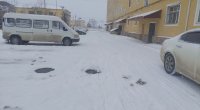 Quba və Qusarın bütün avtomobil yolları buz bağlayıb - FOTO