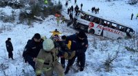 Türkiyədə avtobus qəzaları: 4 ölü, onlarla yaralı var