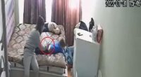 Bakıda uşağa işgəncə verən dayə polisə çağırıldı - VİDEO