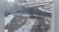 Xarkov şəhərində rus zirehli texnikası məhv edildi - VİDEO