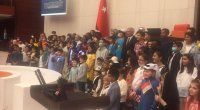 Azərbaycanlı uşaqlar Türkiyə Parlamentində - FOTO