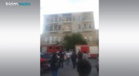 Bakının mərkəzində yaşayış binasındakı yanğın söndürüldü - VİDEO/YENİLƏNİB