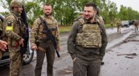 Zelenski Ukrayna ordusunun Zaporojyedəki ön mövqelərinə BAŞ ÇƏKDİ