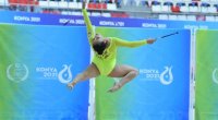 Gimnastımız Zöhrə Ağamirova qızıl medal qazandı - FOTO
