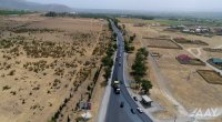 Sürətlə təmir olunan Oğuz-Şəki yolunun son GÖRÜNTÜLƏRİ - FOTO/VİDEO