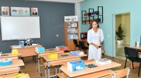 Mehriban Əliyeva orta məktəb binasının və uşaq bağçasının açılışında iştirak edib - FOTO