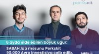 6 ayda əldə edilən böyük uğur: SABAH.lab məzunu Perkskit 90000 avro investisiya cəlb edib