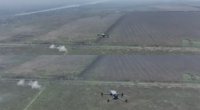 Ukrayna səmasında dronların müharibəsi - VİDEO