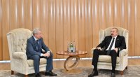 İlham Əliyev Rusiyanın hakim partiyasının rəsmisi ilə görüşdü - VİDEO
