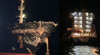 Mərmərə dənizində QƏZA: İki yük gəmisi toqquşub - FOTO 