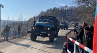 Sülhməramlıların daha 3 avtomobili Laçın yolundan keçdi - VİDEO