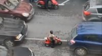Yasamalda 4-5 yaşlı uşağın motosiklet sürdüyü görüntülər araşdırılır - VİDEO
