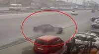 Bakı-Sumqayıt yolunda QƏZA: Avtomobil yol kənarındakı maneəyə çırpıldı - VİDEO