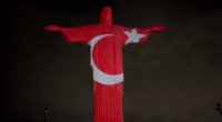 İsa Məsihin Riodakı heykəli Türkiyə bayrağının rənglərinə boyandı – VİDEO  