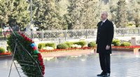 Prezident İlham Əliyev Xocalı soyqırımı abidəsini ziyarət edib - FOTO/VİDEO