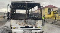 Paytaxtda sərnişin avtobusunun yanma səbəbi bəlli oldu - VİDEO 