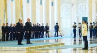 İlham Əliyevin Astanada rəsmi qarşılanma mərasimi olub - FOTO/VİDEO