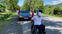 Qəbələ sakini əlil arabasında YÜRÜŞƏ BAŞLADI - FOTO/VİDEO