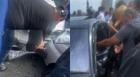 “Maşın bazarı”nda 3 avtomobil toqquşdu - VİDEO