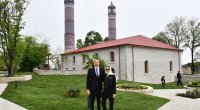 Şuşada Yuxarı Gövhər Ağa məscidi əsaslı yenidənqurma və bərpadan sonra açılıb - FOTO/VİDEO