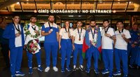 III Avropa Oyunlarında iştirak edən idmançılarımız Vətənə döndü - FOTO
